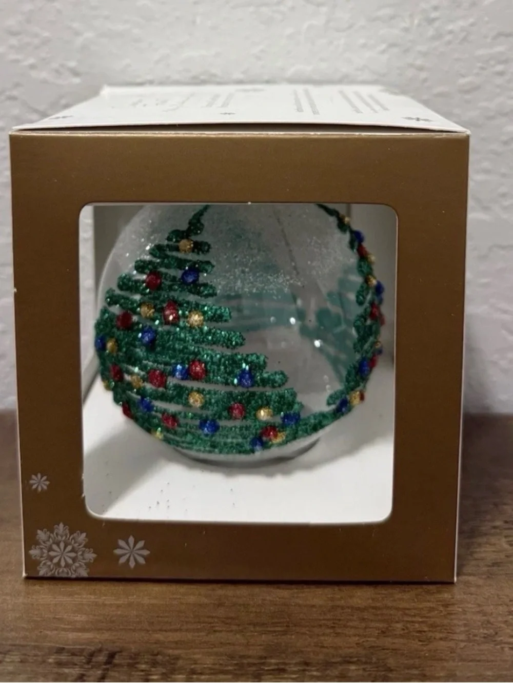 Pier 1 Imports Romanian Hand Blown Glass Christmas Tree Ornament